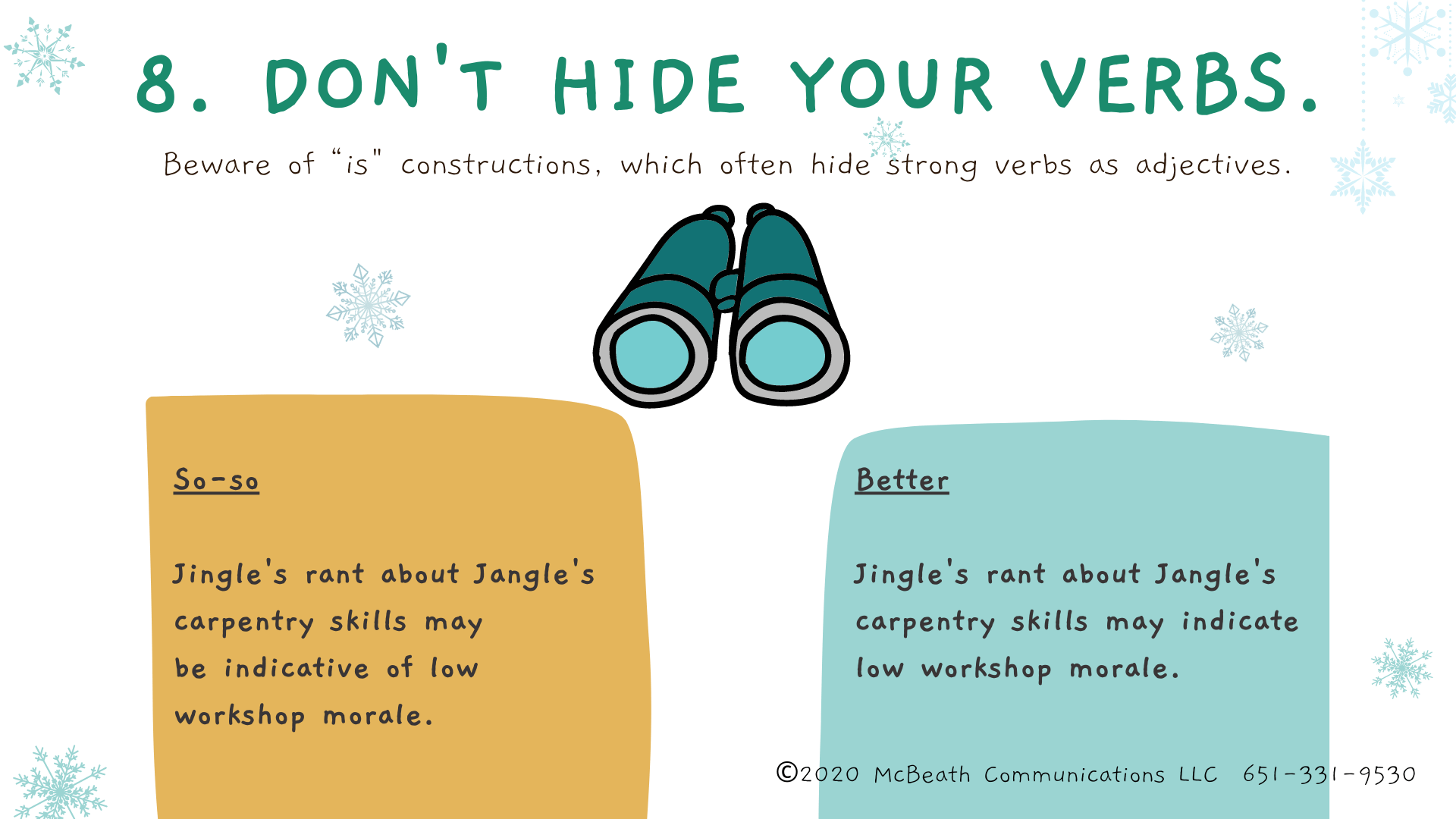 Don't hide your verbs